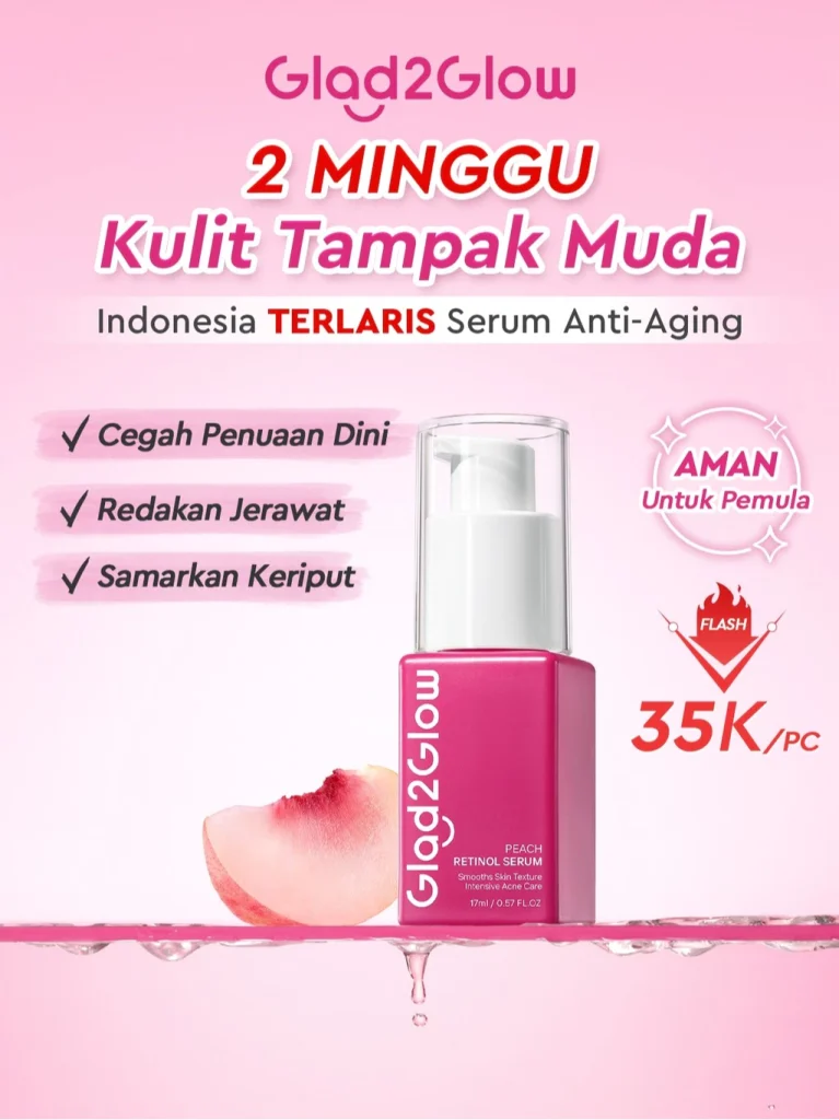 Glad2glow Peach Retinol Serum
