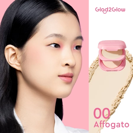 Glad2glow Perfect Blurring Powder Foundation 00 Affogato