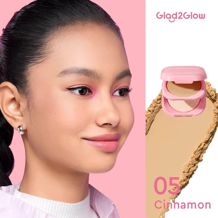 Glad2glow Perfect Blurring Powder Foundation 05 Cinnamon