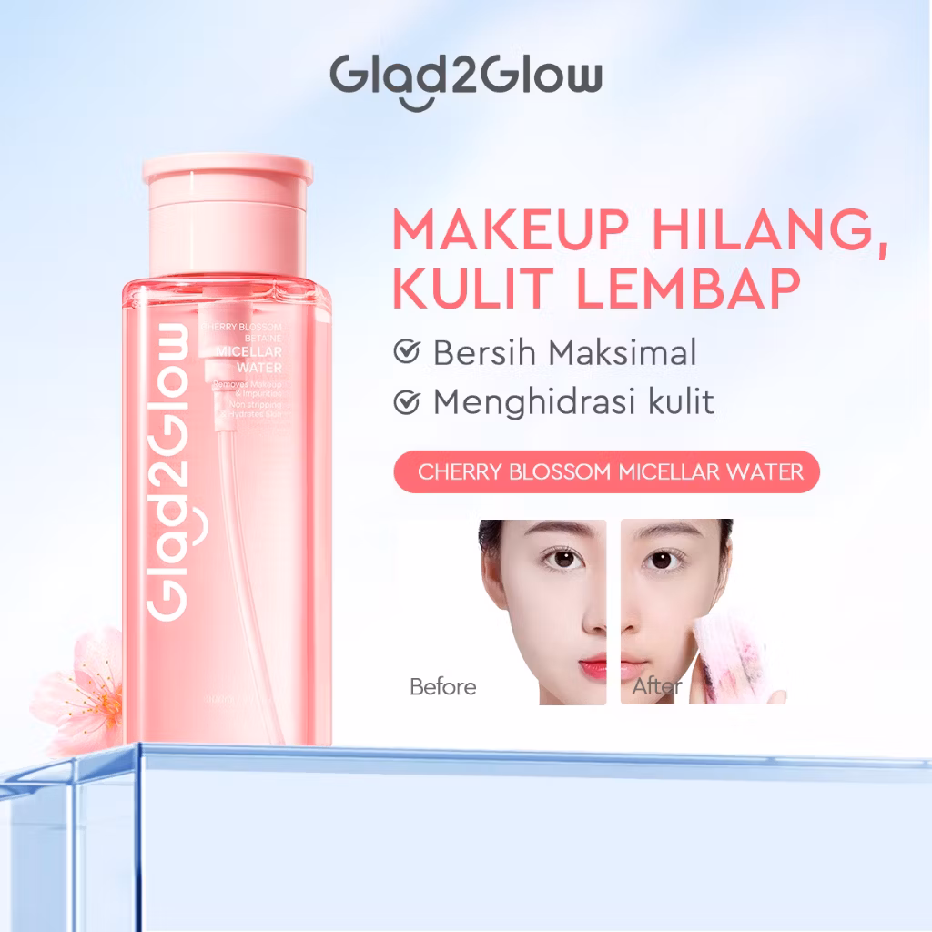 Glad2glow Cherry Blossom Betaine Micellar Water