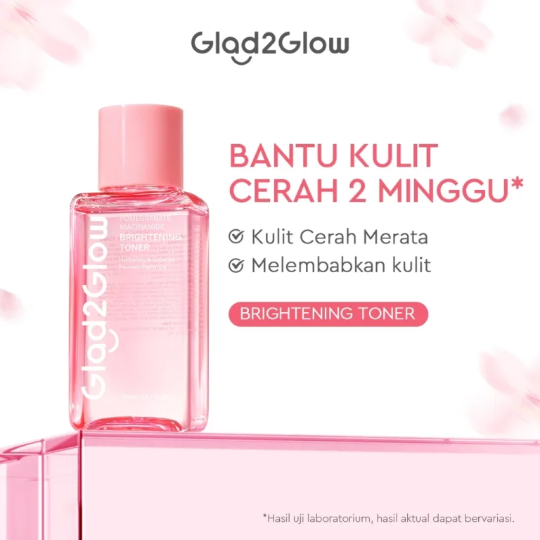 Glad2glow Pomegranate Niacinamide Brightening Toner 80ml