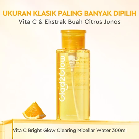 Glad2Glow Perfect Vita C Bright Glow Micellar Water 300Ml