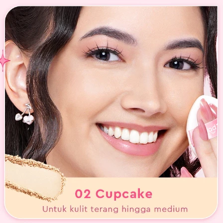 Glad2Glow Perfect Blur & Cover Loose Powder 02 Cupcake 8gr