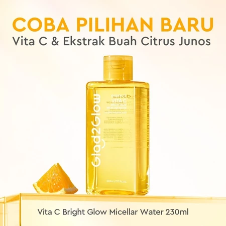 Glad2glow Perfect Vita C Bright Glow Micellar Water 230ml