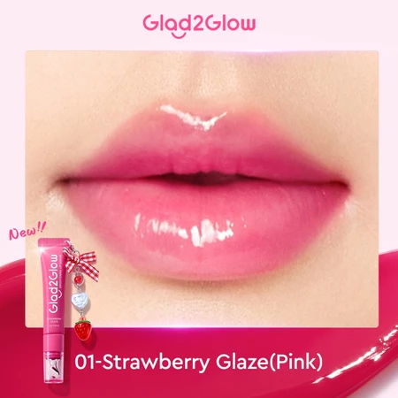 Glad2Glow Brightening Lip Serum Strawberry Glaze