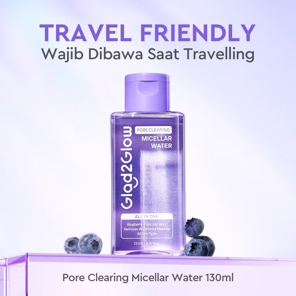 Glad2Glow Pore Clearing Micellar Water 130ml