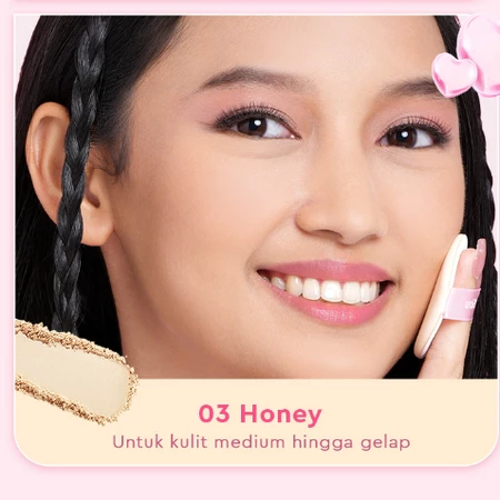 Glad2Glow Perfect Blur & Cover Loose Powder 03 Honey 8gr