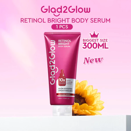Glad2Glow Retinol Bright Body Serum 180ml