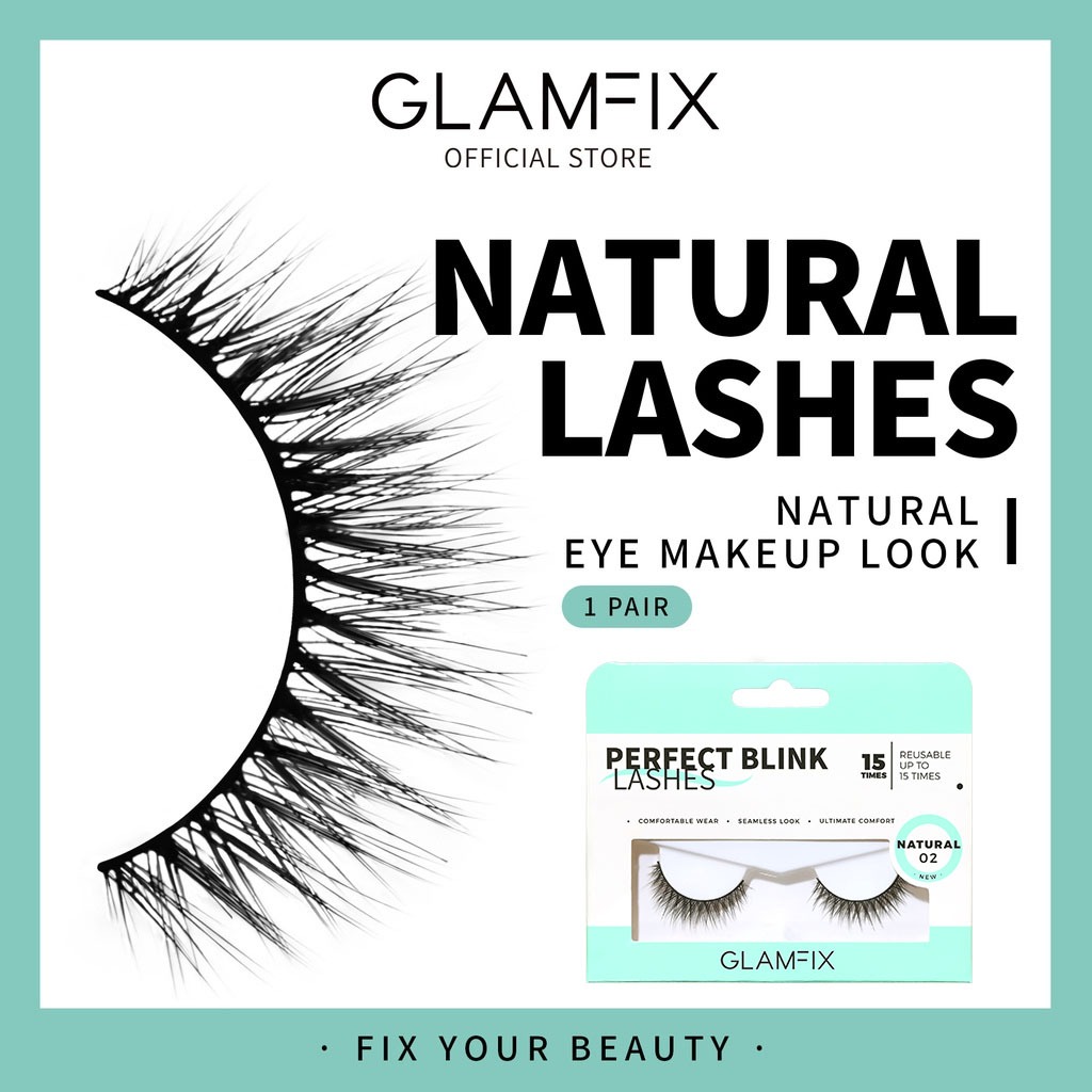 Glam Fix Perfect Blink Lashes Natural 02 NEW