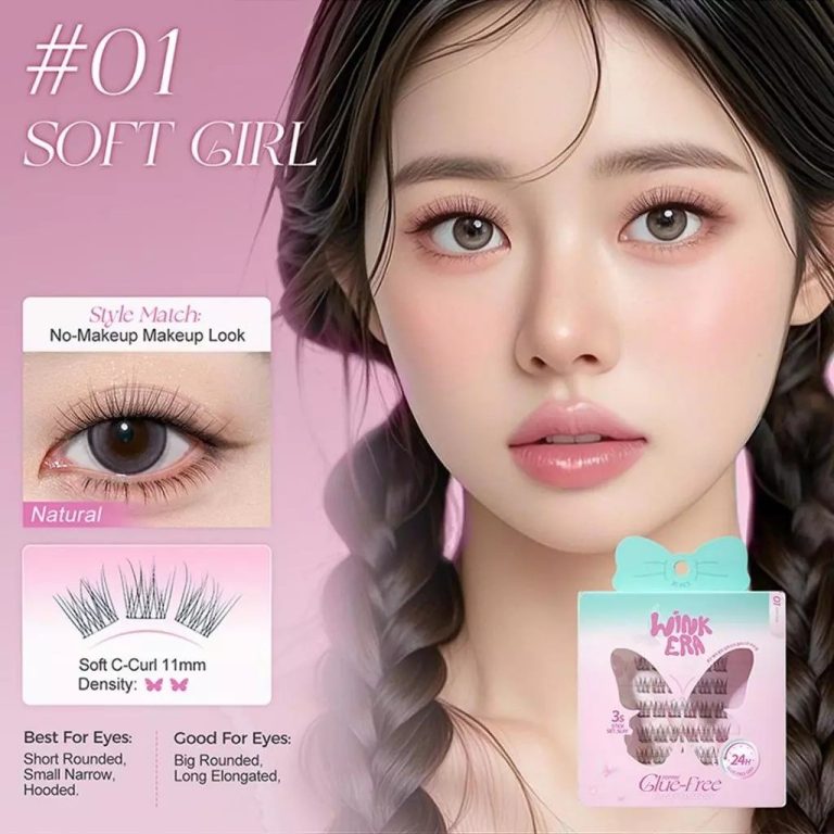 Glamfix Wink Era Poppin Glue-Free Cluster Eyelashes 01