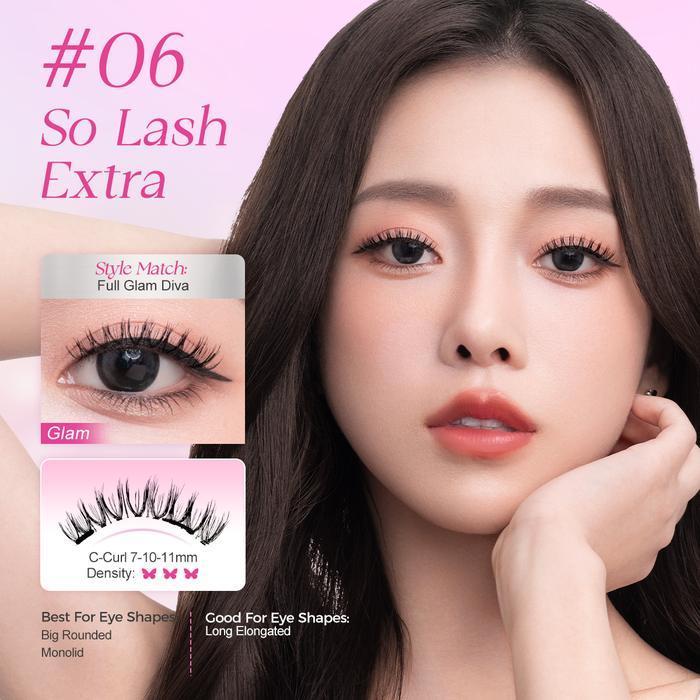 Glamfix Wink Era Alluring Blink Magnetic Eyelashes 06 So Lash Extra
