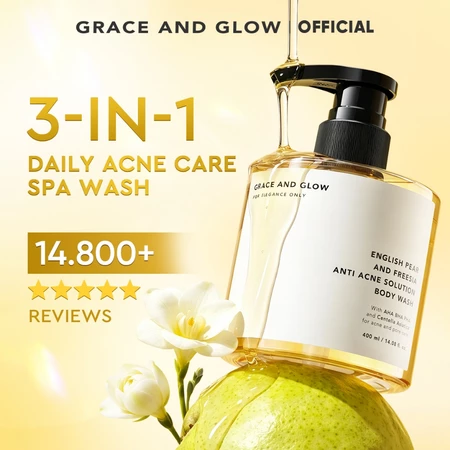 Grace And Glow English Pear And Freesia Anti Acne Body Wash 400 Ml