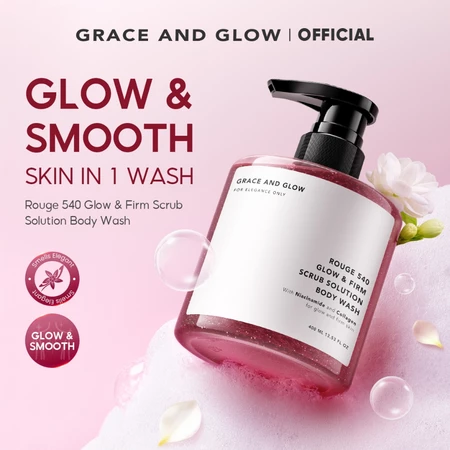 Grace And Glow Rouge 540 Gentle Scrub Body Wash 400 Ml