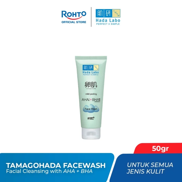 Hada Labo Tamagohada Mild Peeling AHA BHA Face Wash 100ml