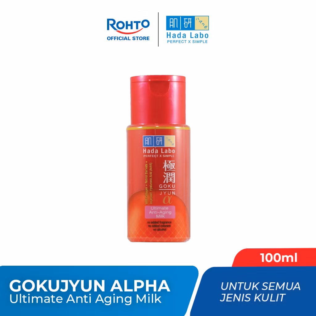 Hadalabo Gokujyun Alpha Ultimate Anti Aging Milk 100ml