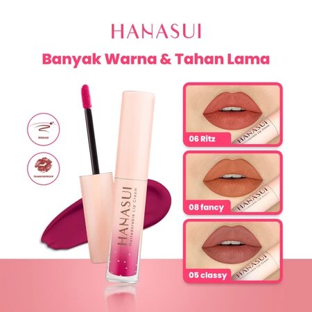 Hanasui Mattedorable Lip Cream No 02 Posh
