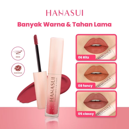 Hanasui Mattedorable Lip Cream No 04 Chic