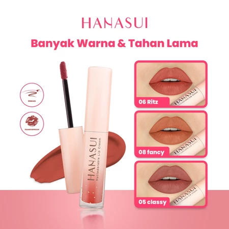 Hanasui Mattedorable Lip Cream No 06 Ritz