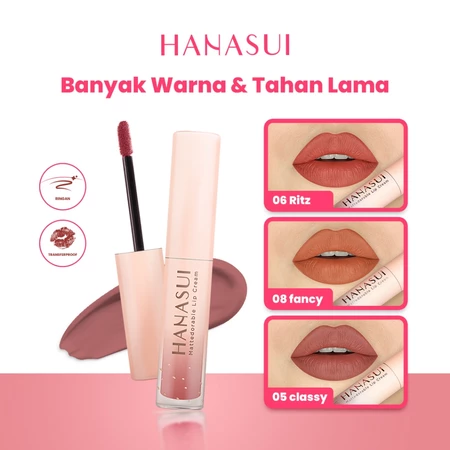 Hanasui Mattedorable Lip Cream No 07 Spark