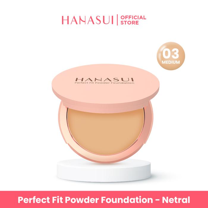 Hanasui Perfect Fit Powder Foundation Nomer 3