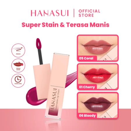 Hanasui Tintdorable Lip Stain – Lip Tint No 03 Ruby
