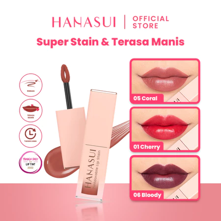 Hanasui Tintdorable Lip Stain – Lip Tint No 05 Coral