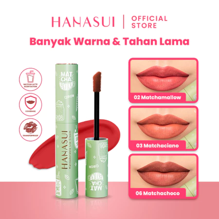 Hanasui Lip Cream Matchamallow 02