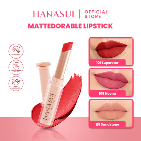 Hanasui Mattedorable Lipstick 101