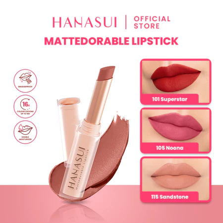 Hanasui Mattedorable Lipstick 111