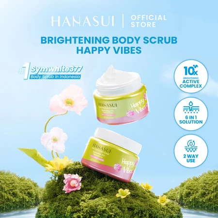 Hanasui Brightening Body Scrub Happy Vibes 200gr