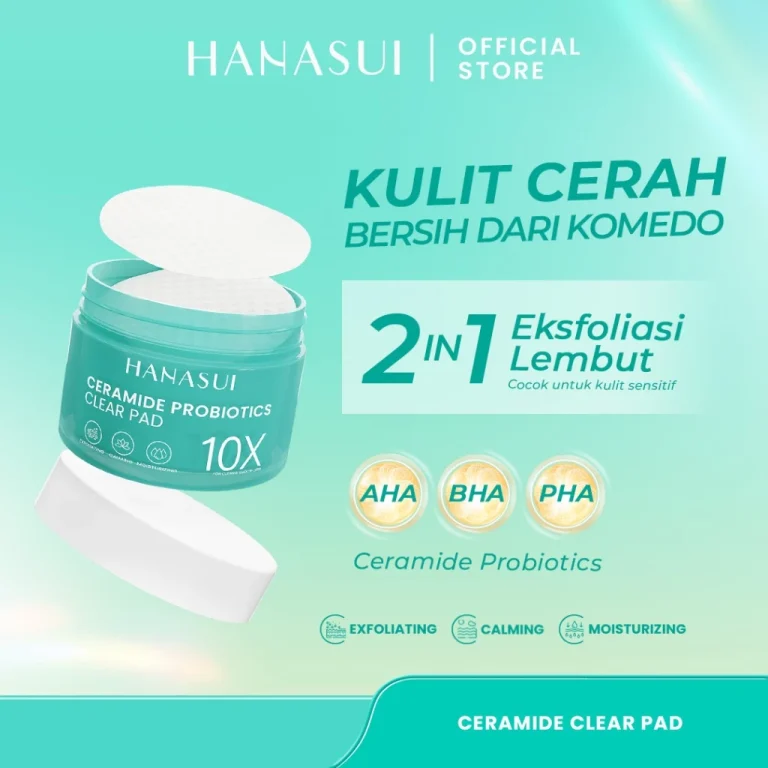 Hanasui Ceramide Probiotics Clear Pad Isi 30