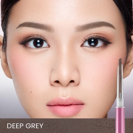 Hanasui 2 In 1 Browmatic Definer Shade 03 Deep Grey