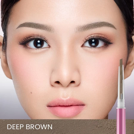 Hanasui 2 In 1 Browmatic Definer Shade 02 Deep Brown