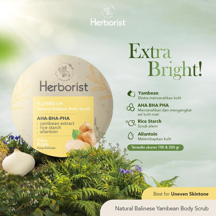 Herborist Natural Balinese Body Scrub Yambean 200gr