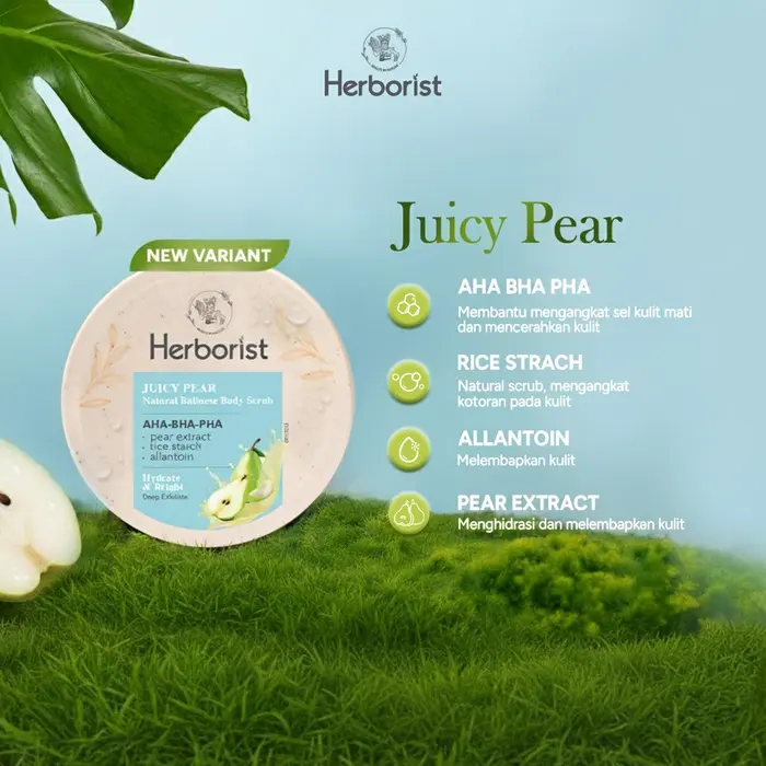Herborist Natural Balinese Body Scrub Juicy Pear 200gr