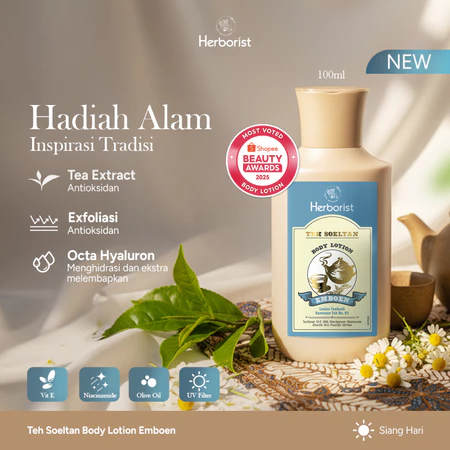 Herborist Teh Soeltan Body Lotion Emboen 100ml