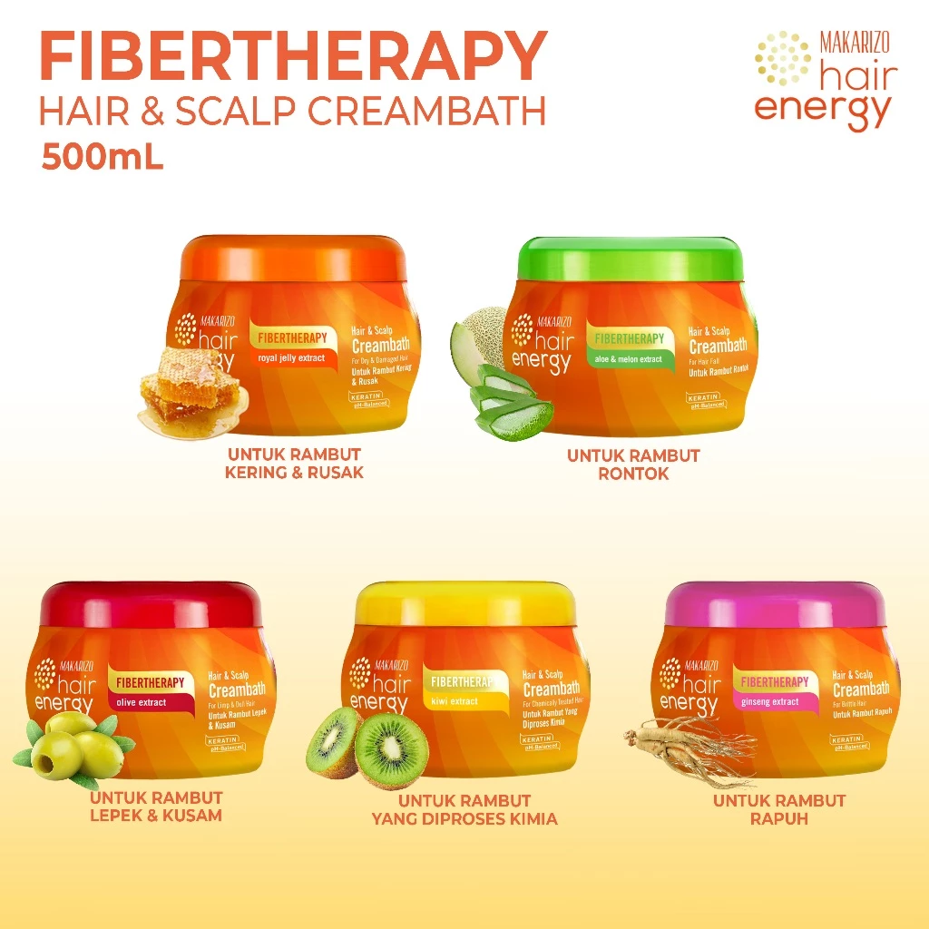 Makarizo Hair Energy Creambath 500g