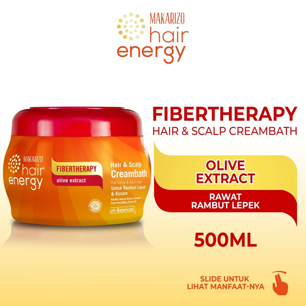 Makarizo Hair Energy Creambath 500g Olive