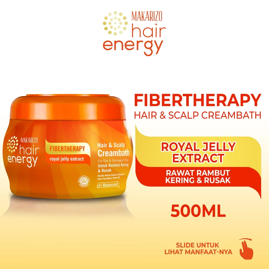 Makarizo Hair Energy Creambath 500g Royale