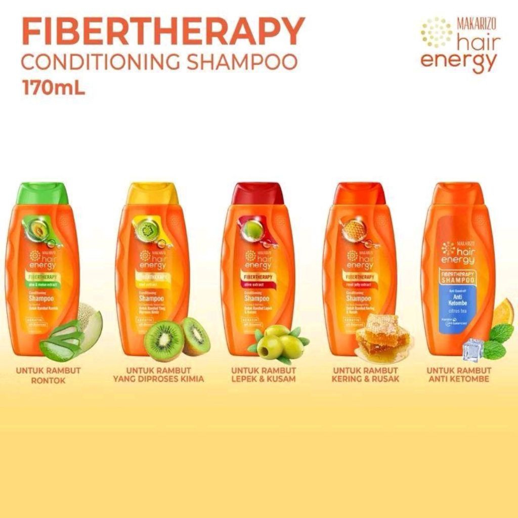 Makarizo Hair Energy Fiberteraphy Conditioning Shampoo 170 Ml