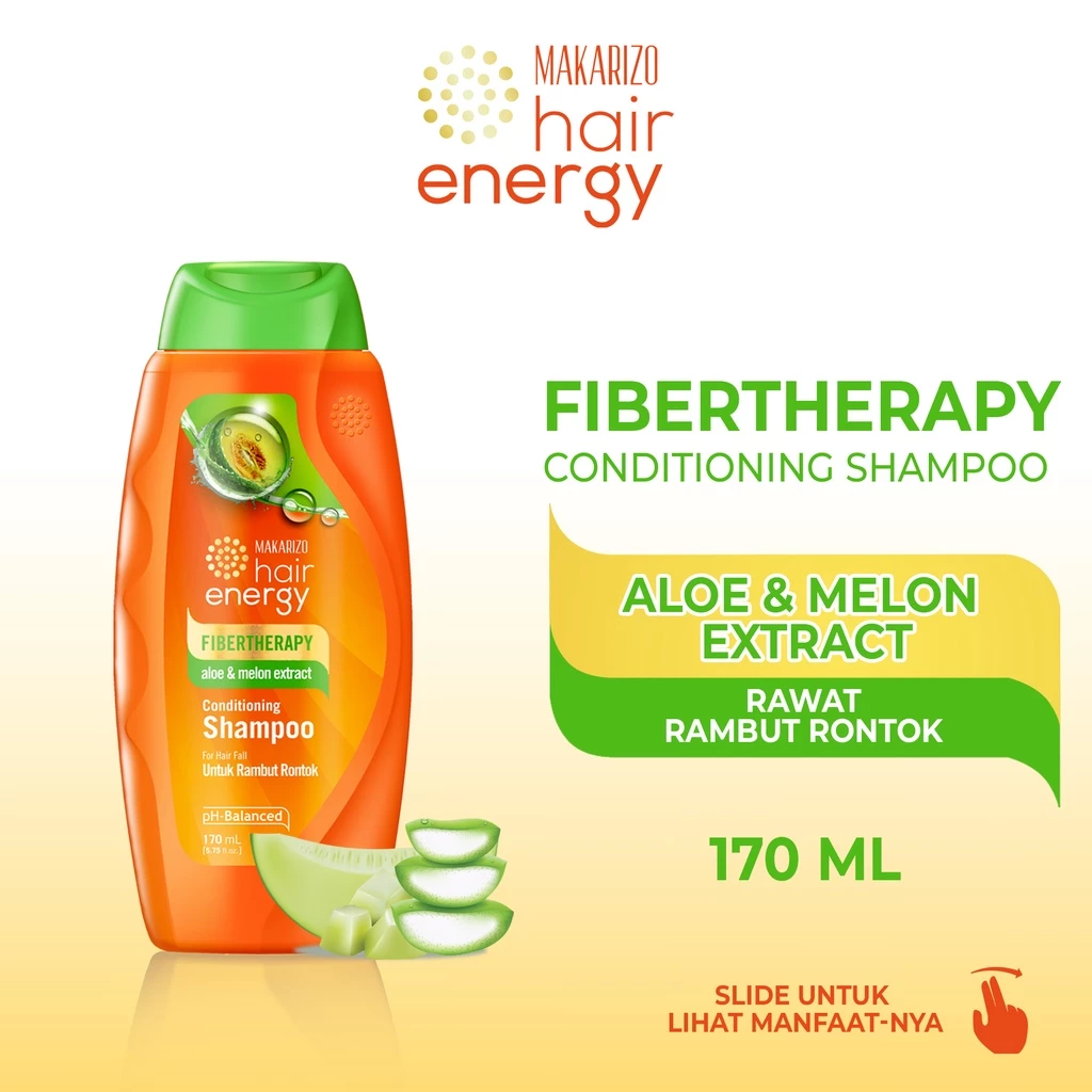 Makarizo Hair Energy Fiberteraphy Conditioning Shampoo 170 Ml Aloe