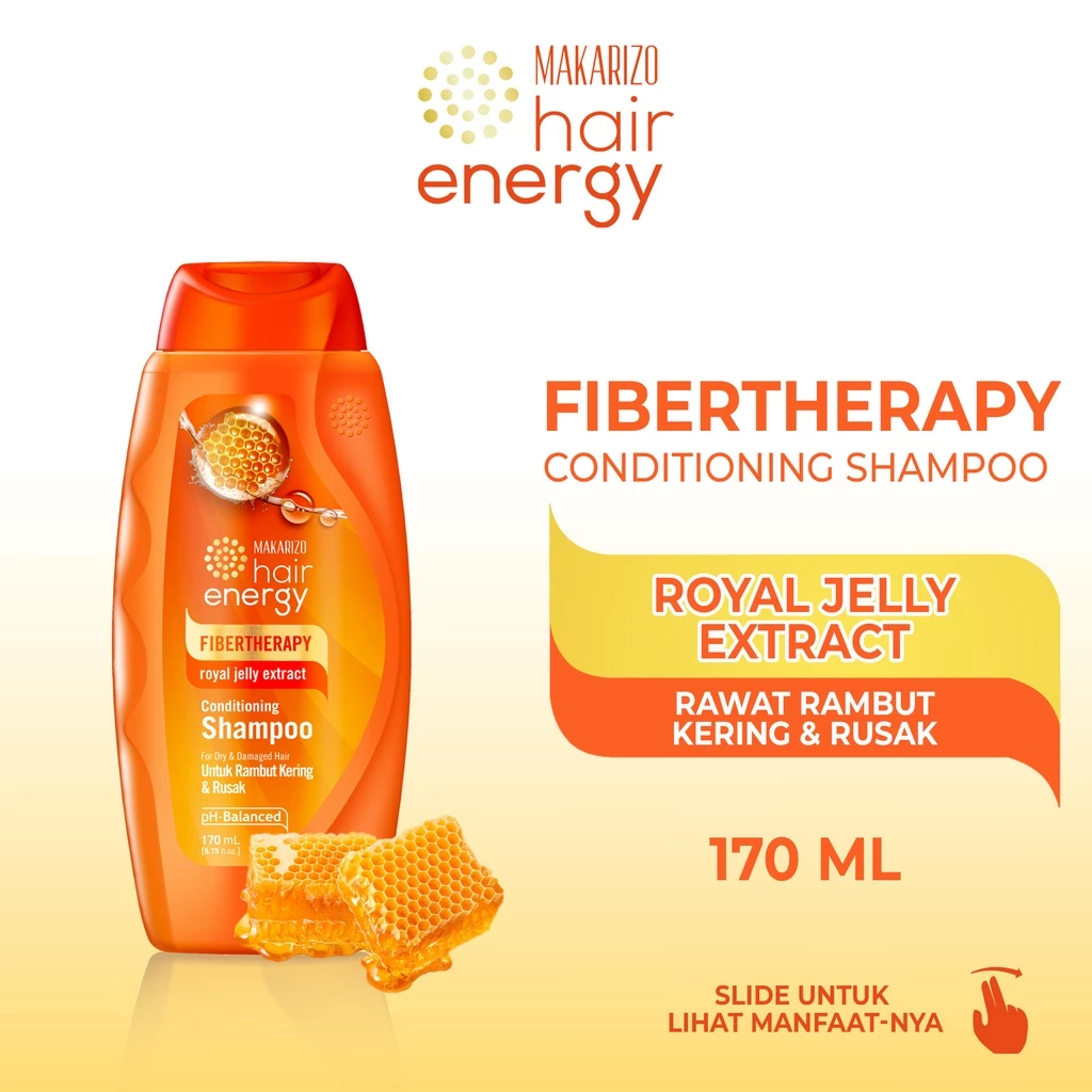 Makarizo Hair Energy Fiberteraphy Conditioning Shampoo 170 Ml Royale