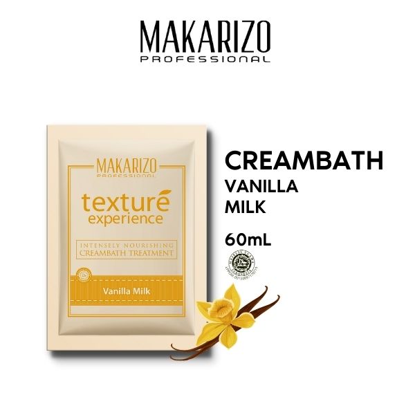 Makarizo Professional Texture Experience Creambath Vanilla Milk 60ml