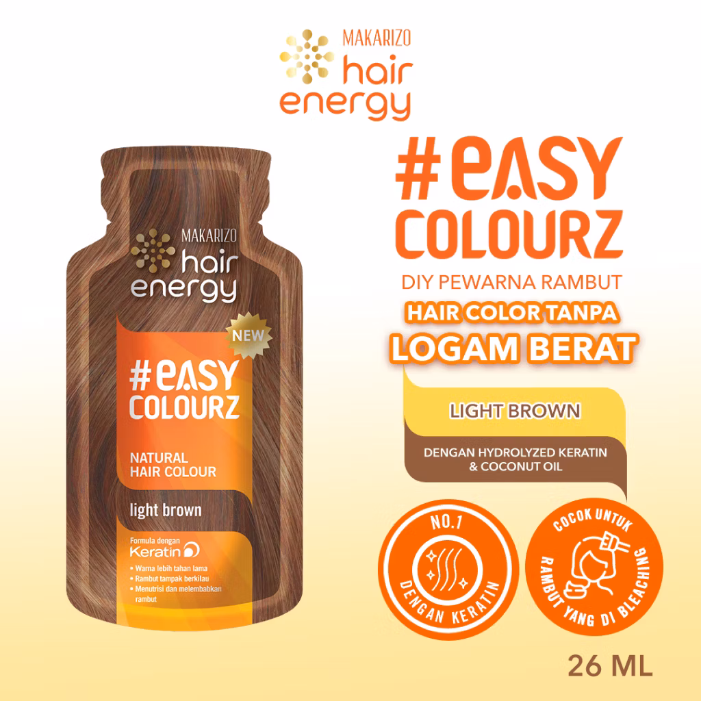 Makarizo Hair Energy Easy Colourz Light Brown 26ml