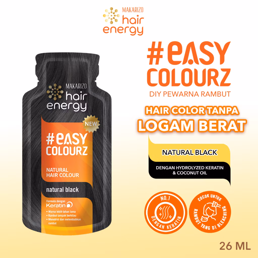 Makarizo Hair Energy Easy Colourz Natural Black 26ml