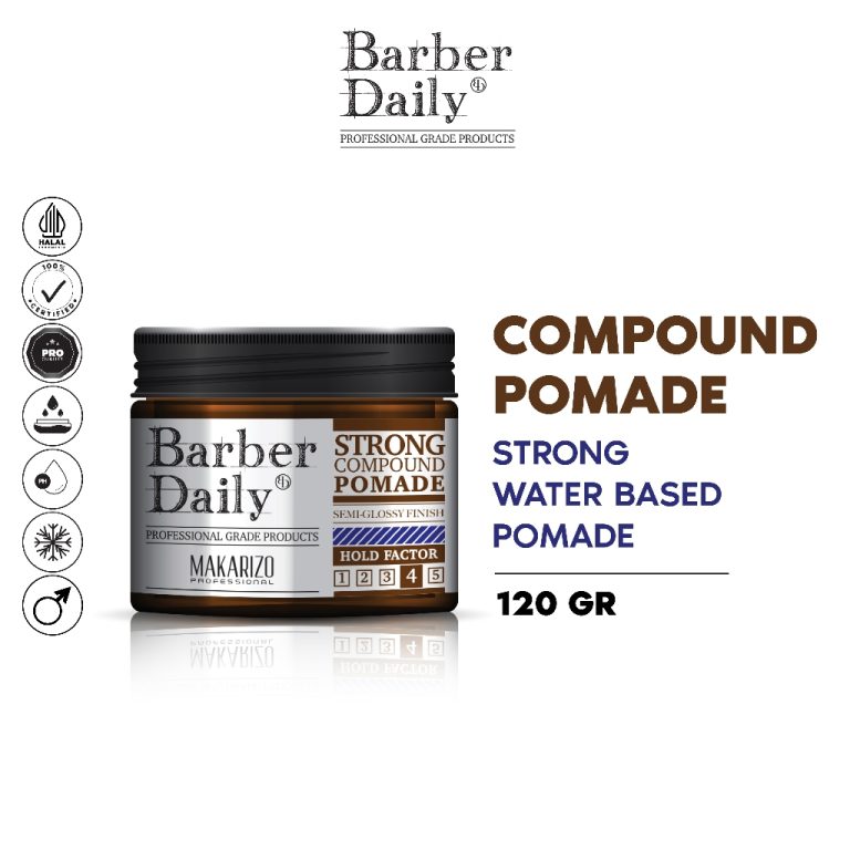 Makarizo Barber Daily Strong Compound Pomade 120ml