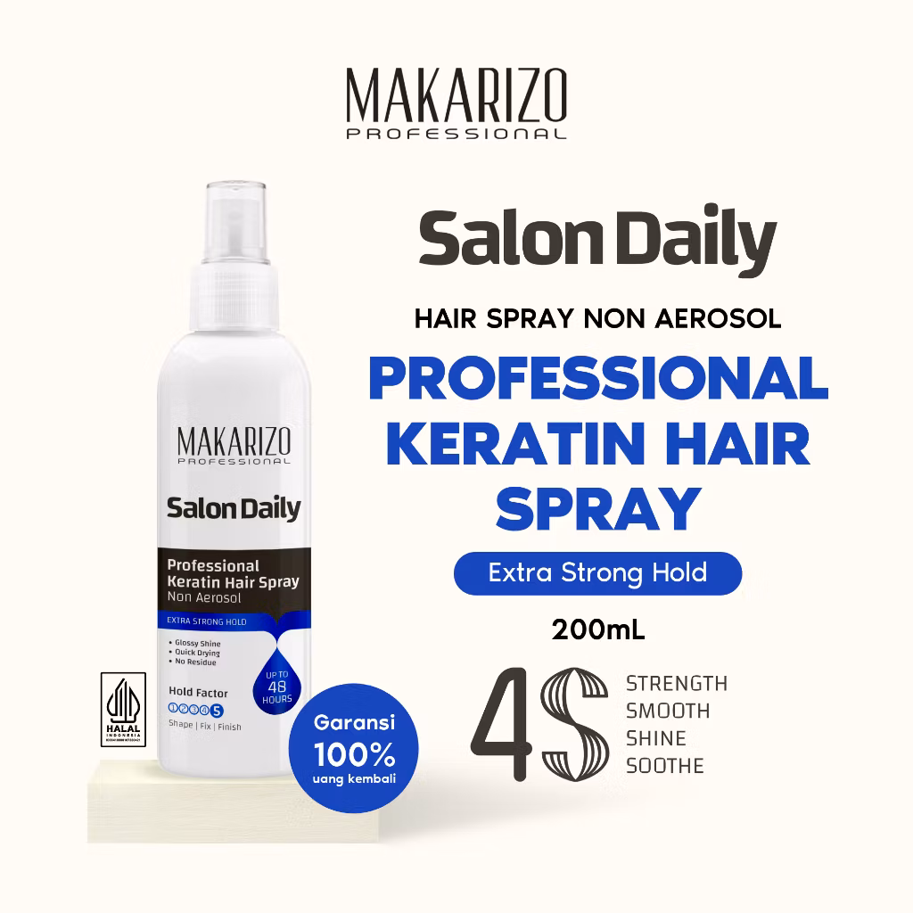Makarizo Professional Keratin Hair SprayNon Aerosol Extra Strong Hold 200ml