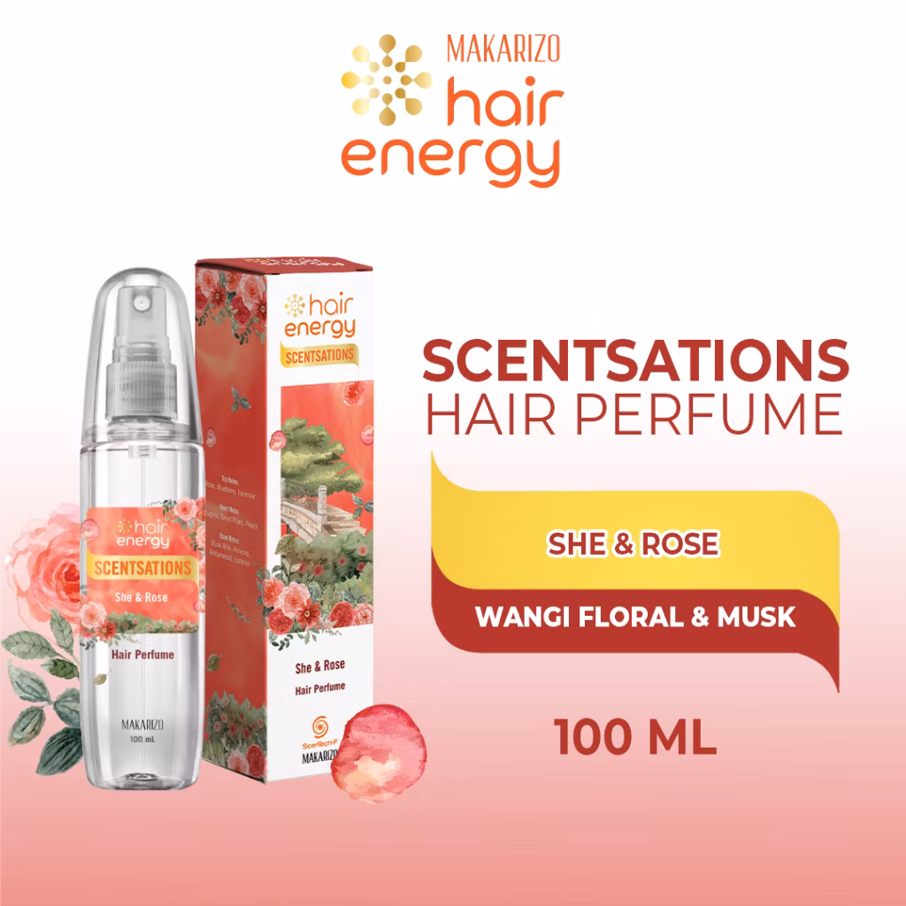 Makarizo Hair Energy Scentsations She & Rose Hair Parfume 100ml