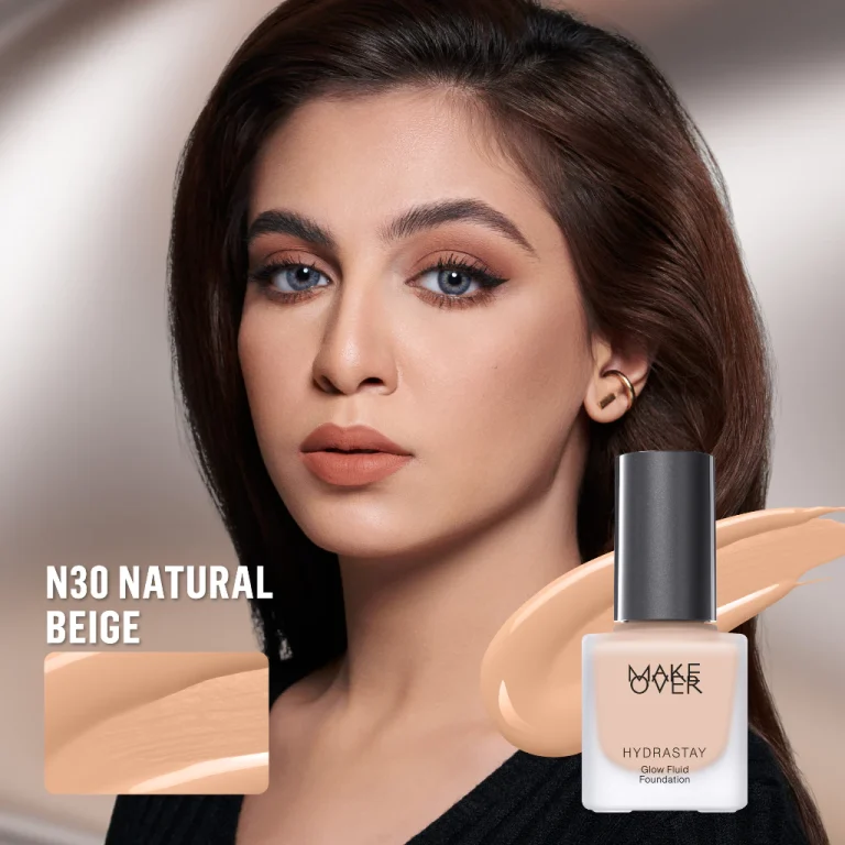 Make Over Hydrastay Glow Fluid Foundation N30 Natural Beige 35ml
