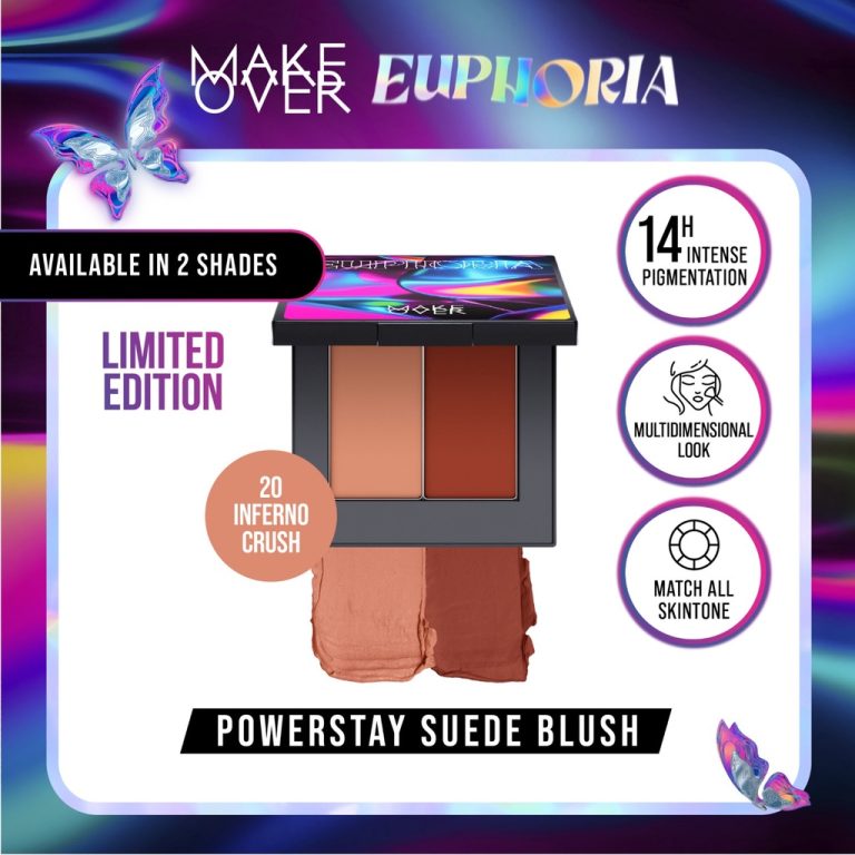 Make Over Powerstay Suede Blush 20 Inferno Crush 6 G